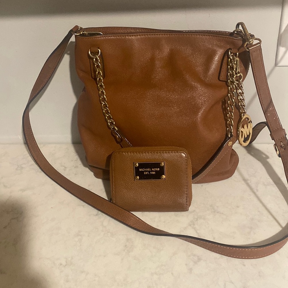 Michael Kors crossbody and wallet